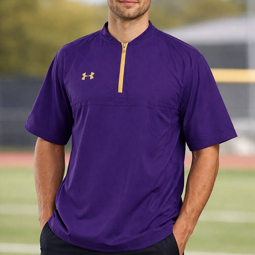Under Armour Men’s Purple UA Storm Performance Shirt Sz XL Minimalist - Picture 2 of 14